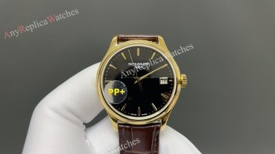 PP Factory Patek Philippe Calatrava 39*9.5mm 78g 9015 Movement YG Case Watch
